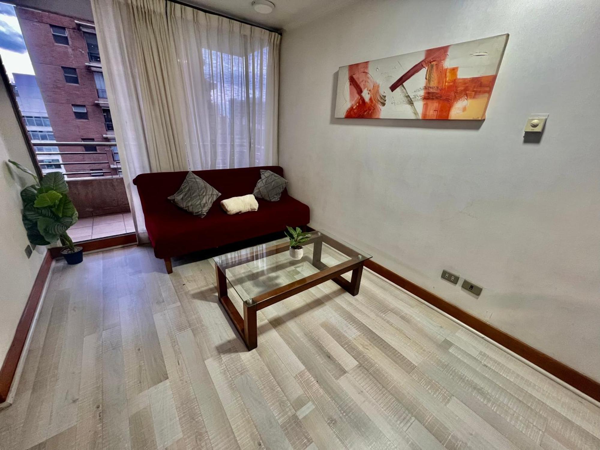 Apartamento Confortable Departamento A Pasos De Escuela Militar 1 Dormitorio + 1 Persona Extra Santiago