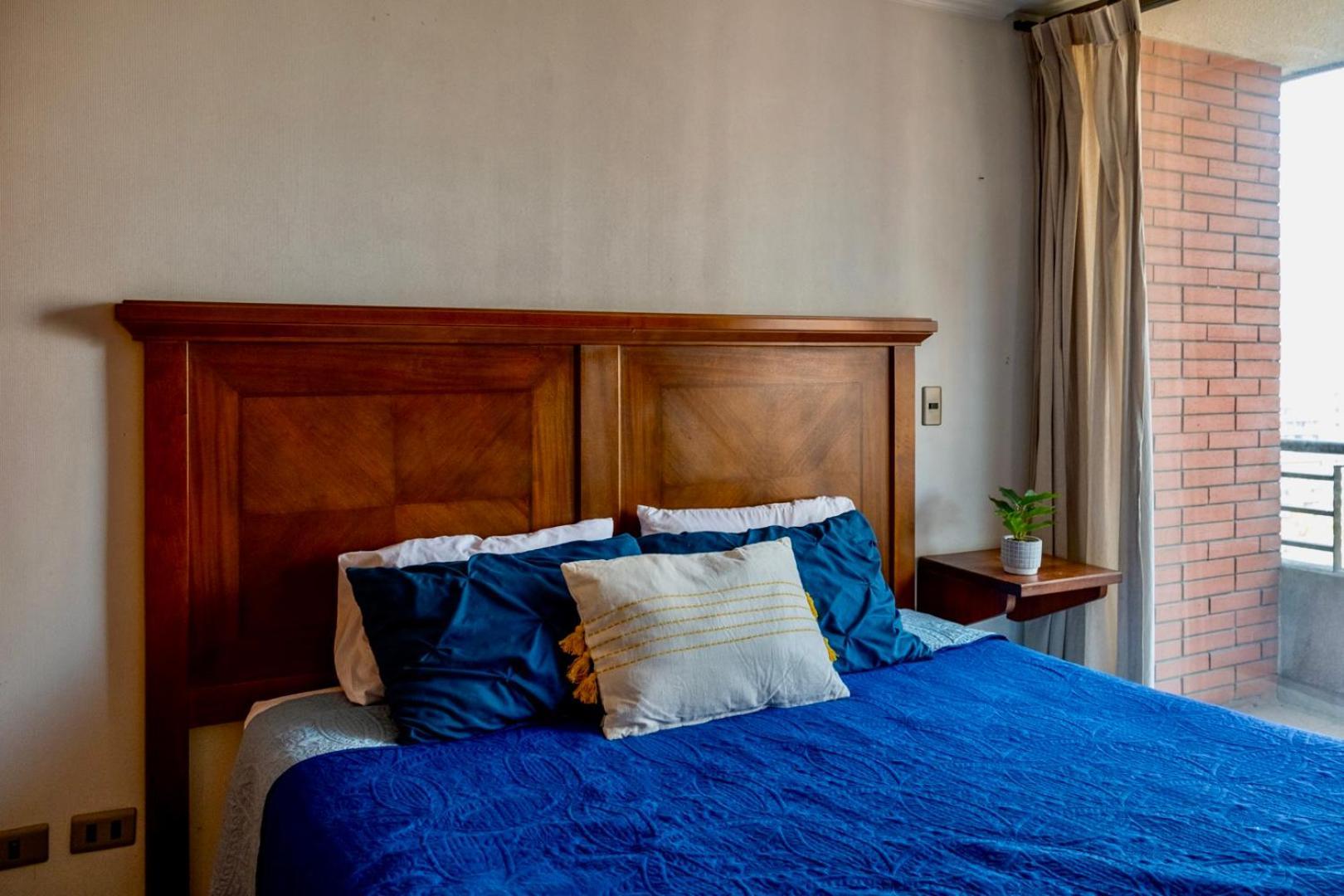 Confortable Departamento A Pasos De Escuela Militar 1 Dormitorio + 1 Persona Extra Apartamento Santiago